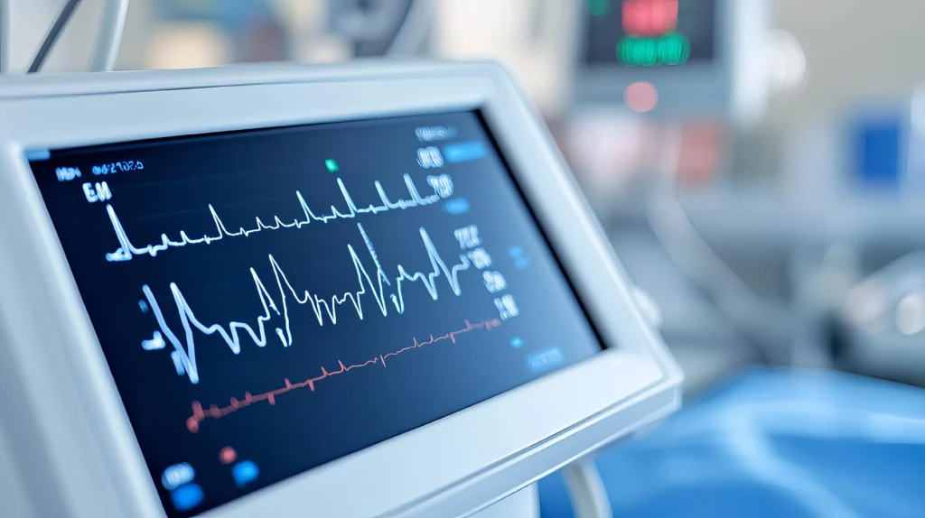 ECG heart monitor used in CPR and emergency training