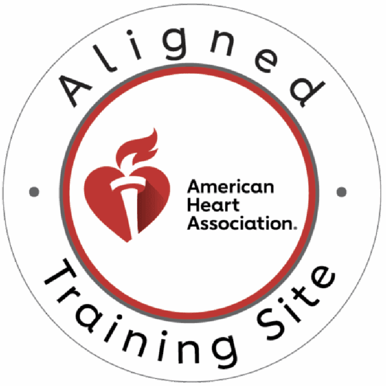 AHA certified on-site CPR and first aid training classroom with CPR mannequins for healthcare, schools, and workplace teams